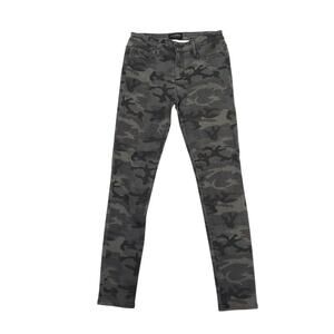 Black Orchid Jude Mid Rise Super Skinny Black Camo Jeans Size 26 NWT